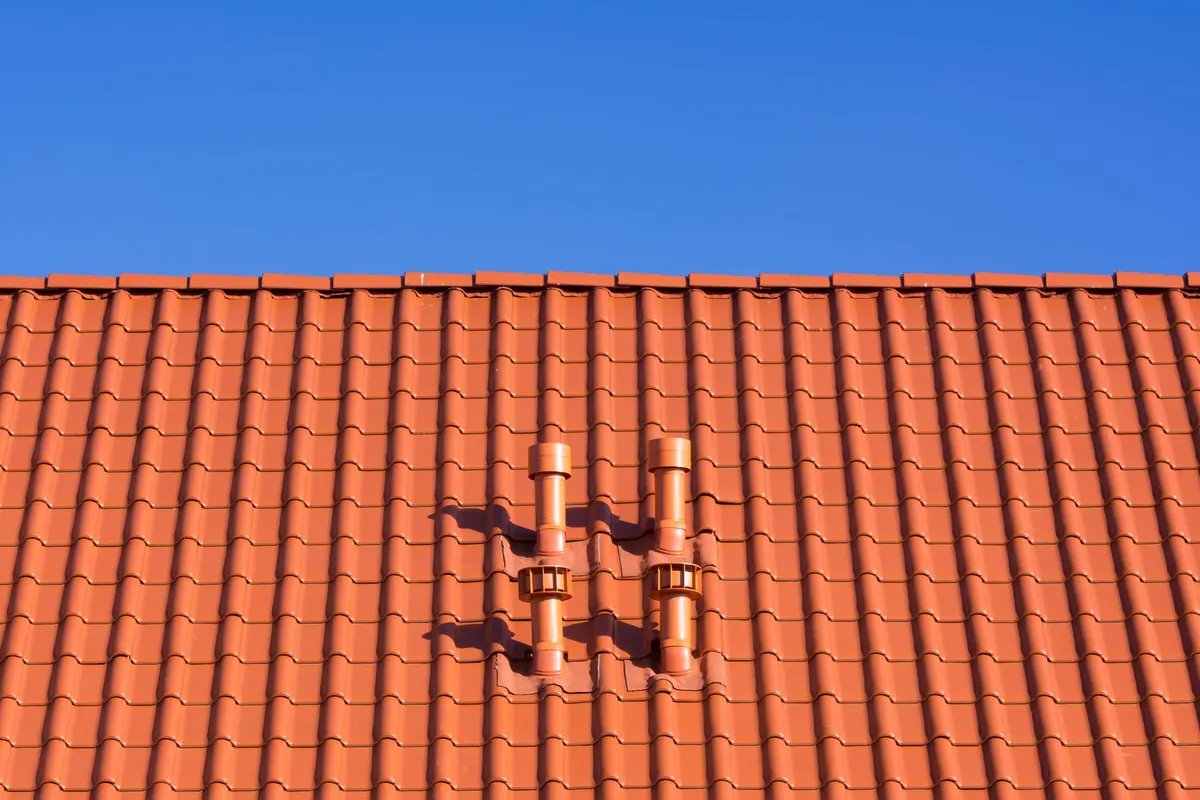 Red clay tile roof typical of South Florida homes